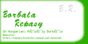 borbala repasy business card